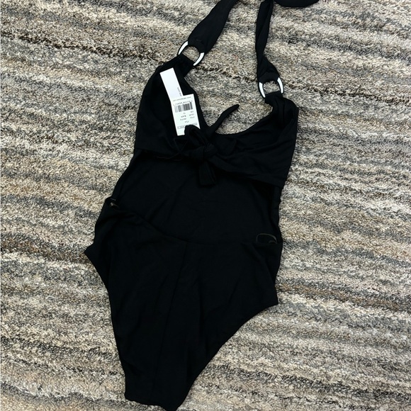 Robin Piccone Black One Piece Swimsuit Sz 12 NWT | Robin Piccone One Piece Swim - Picture 5 of 15
